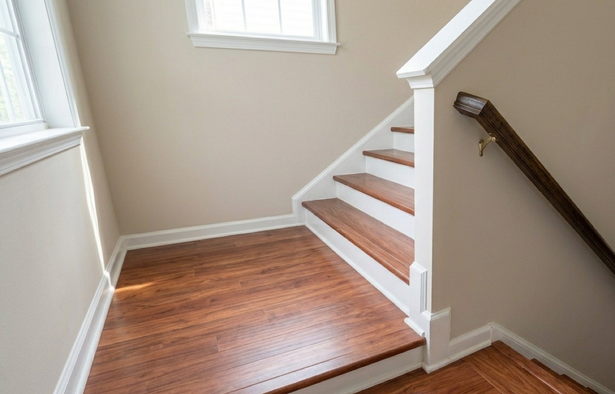 Stairs flooring project 11